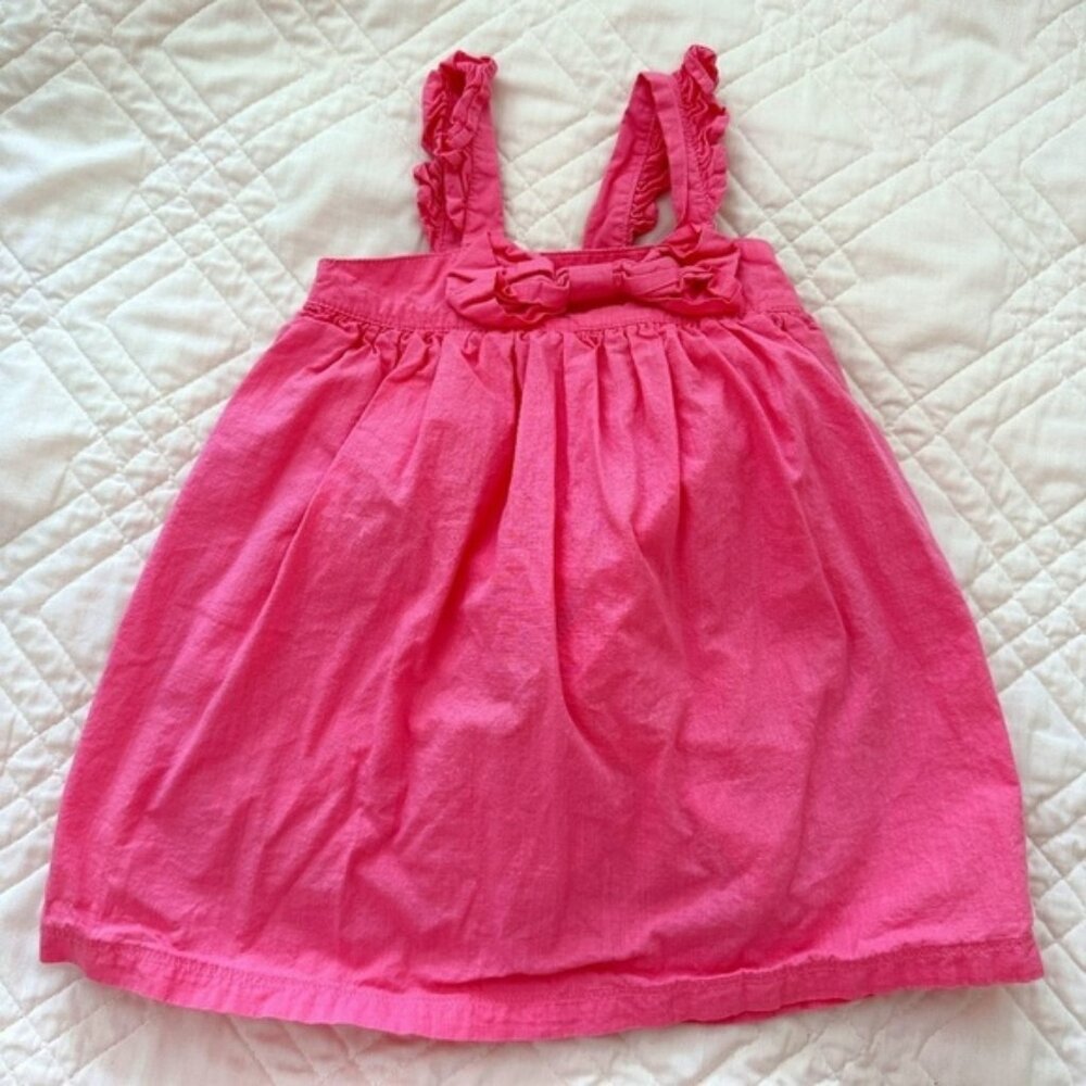 Ruffle Butts pink bow dress size 2T // 2659